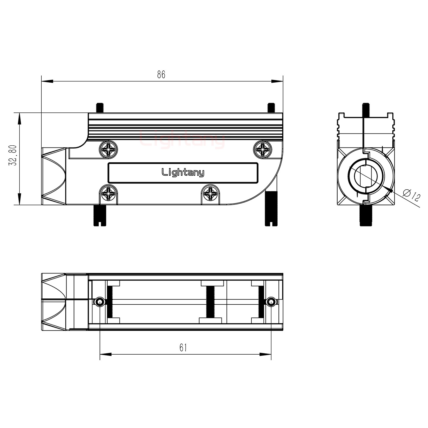 43W2公焊線式50歐姆+50P金屬外殼1745彎出線4~12mm