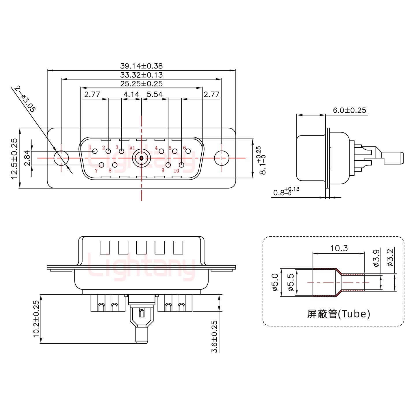 11W1公頭焊線+防水接頭/線徑5~11mm/射頻同軸75歐姆