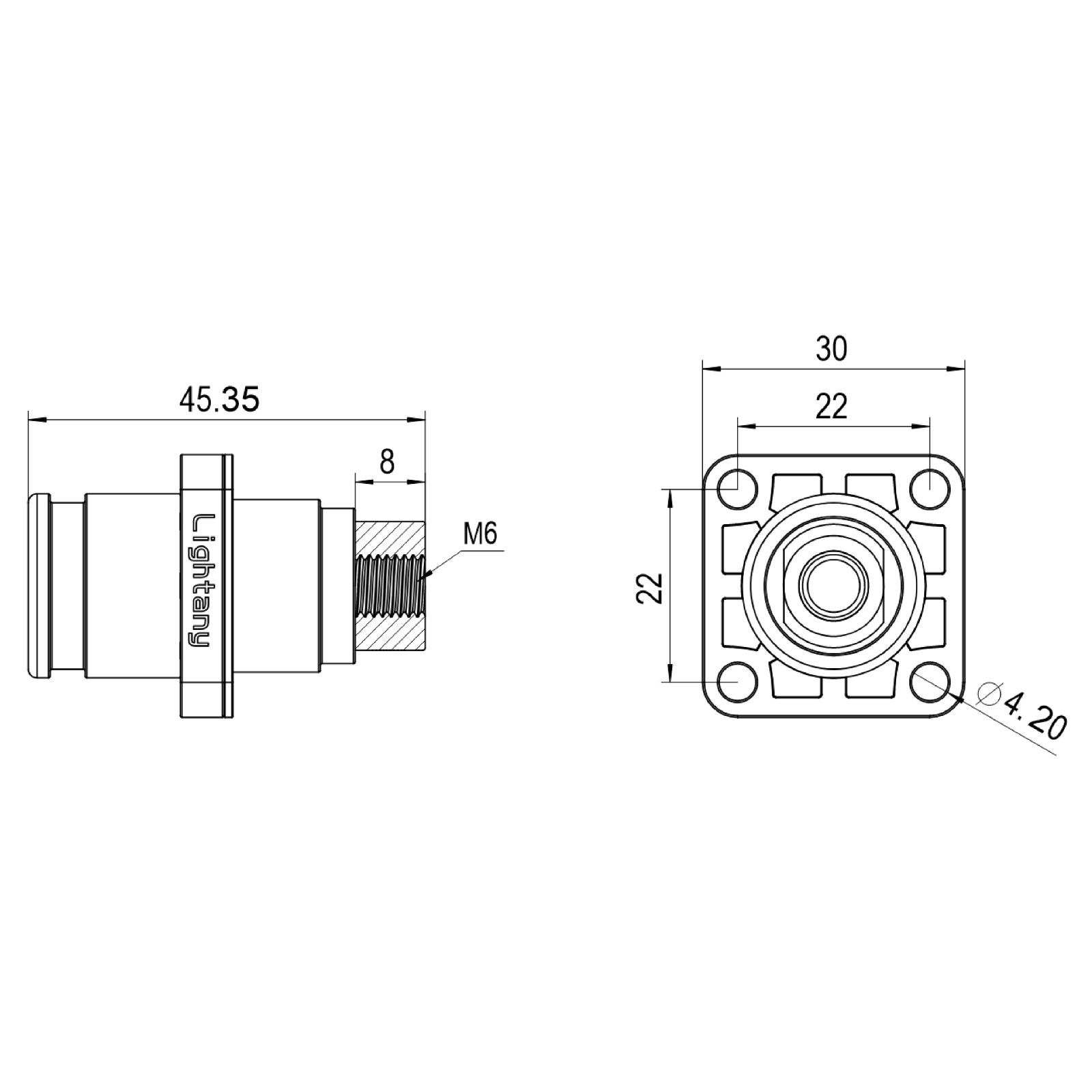 LTC08SI-M1YL內螺紋插座 120/150/200A 橘黃