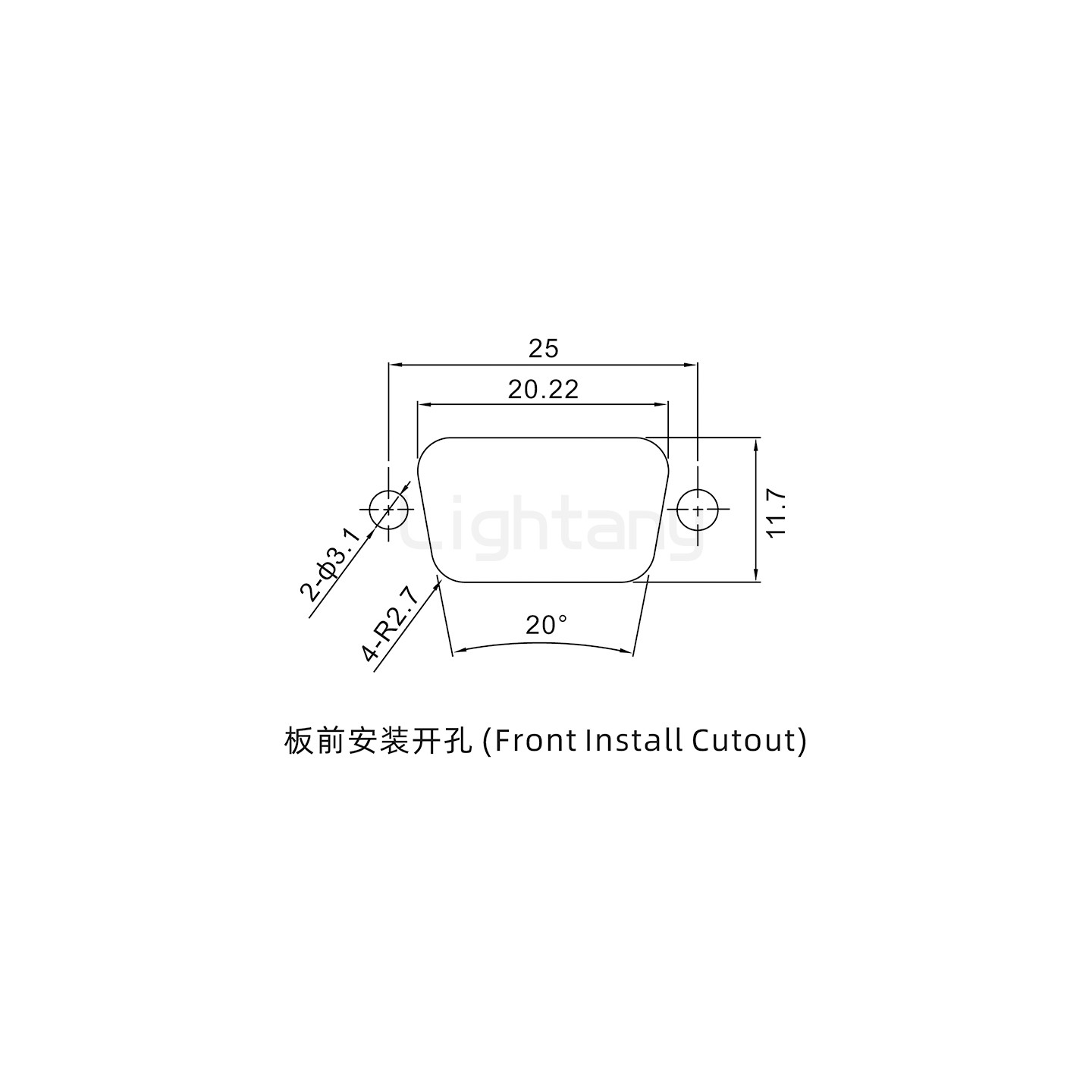 防水2W2母焊線式/鎖螺絲/射頻同軸50歐姆