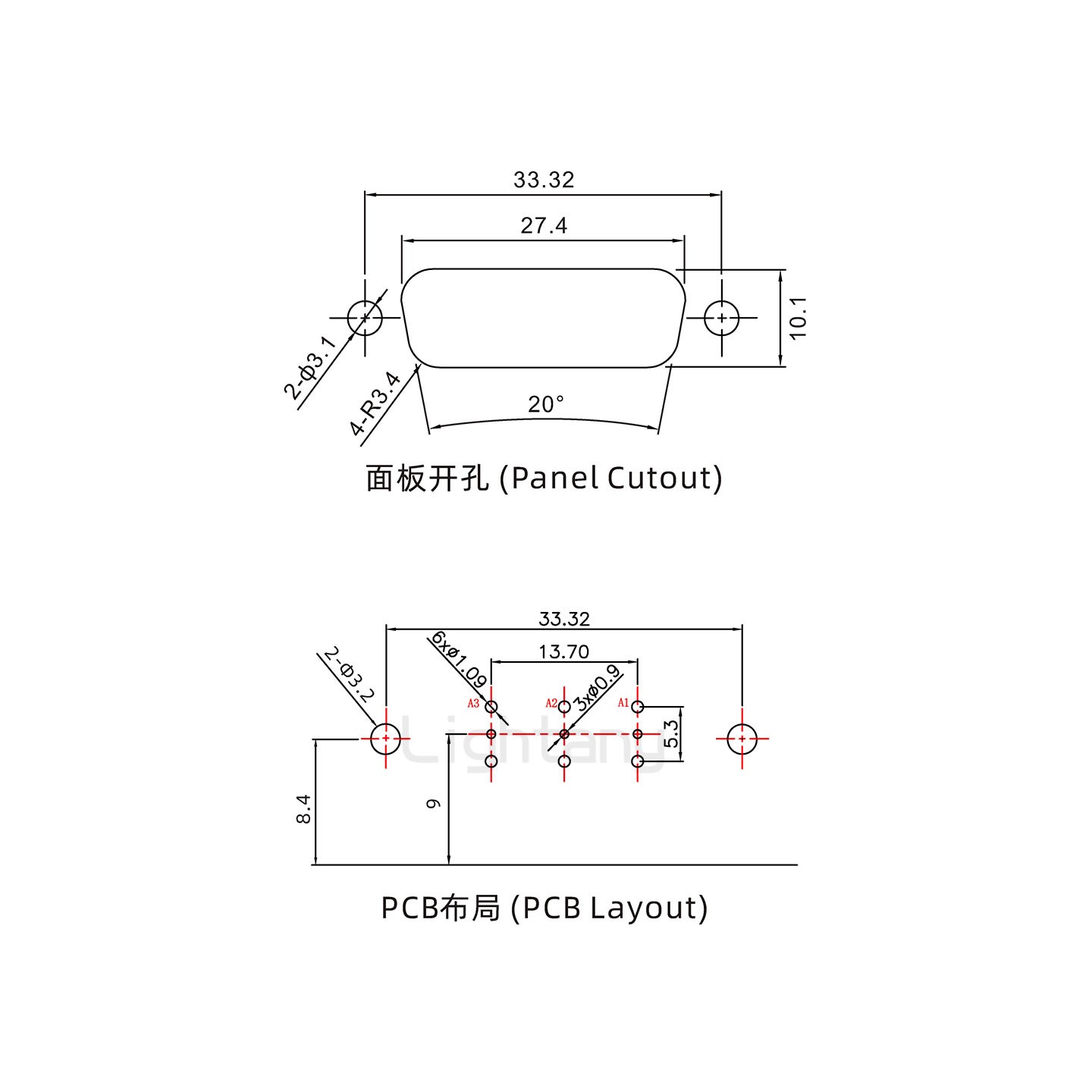 防水3W3母彎插板/鉚支架/鎖螺絲/射頻同軸50歐姆