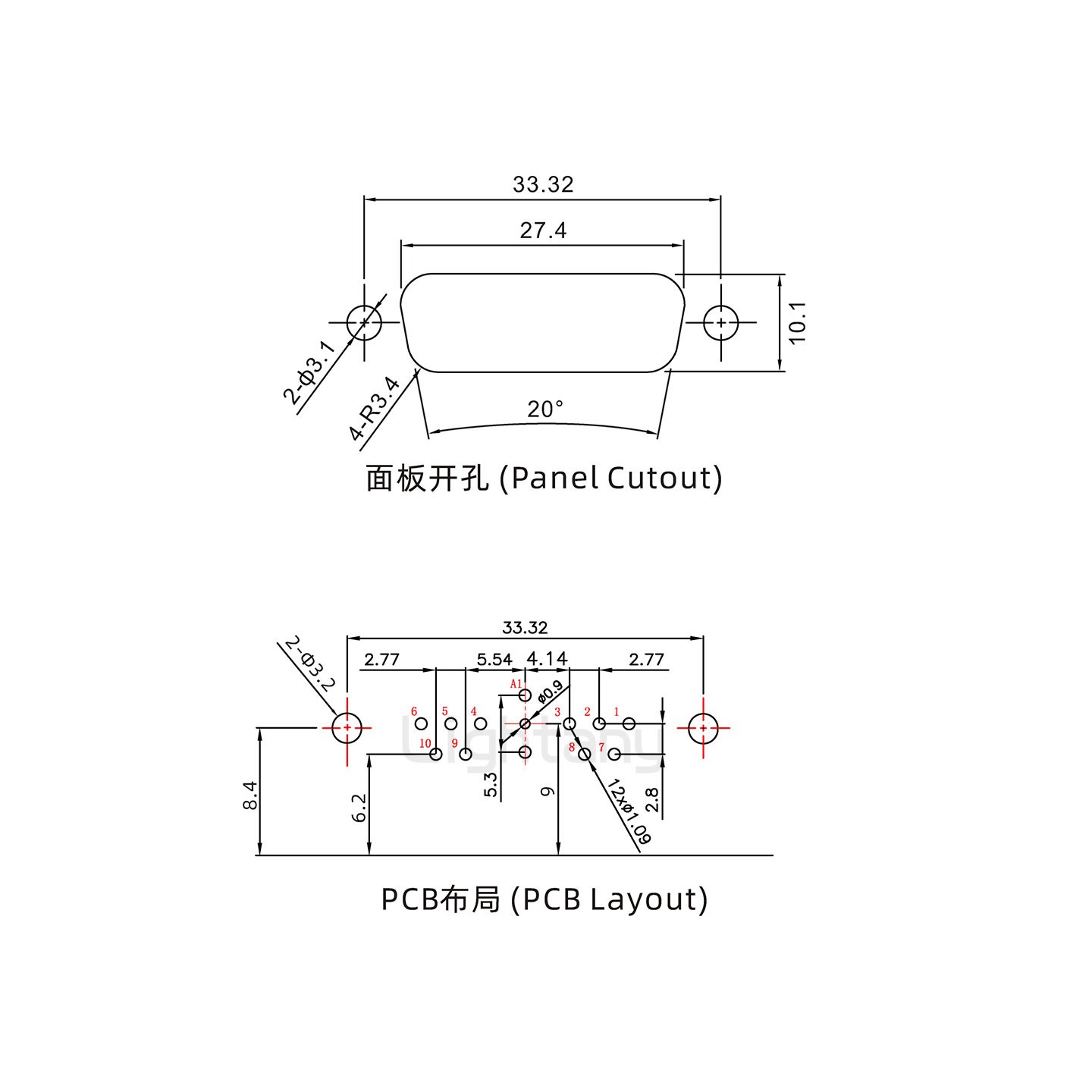 防水11W1母彎插板/鉚支架/鎖螺絲/射頻同軸50歐姆