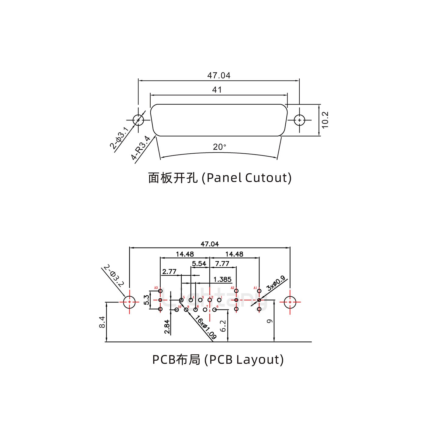 防水13W3母彎插板/鉚支架/鎖螺絲/射頻同軸50歐姆