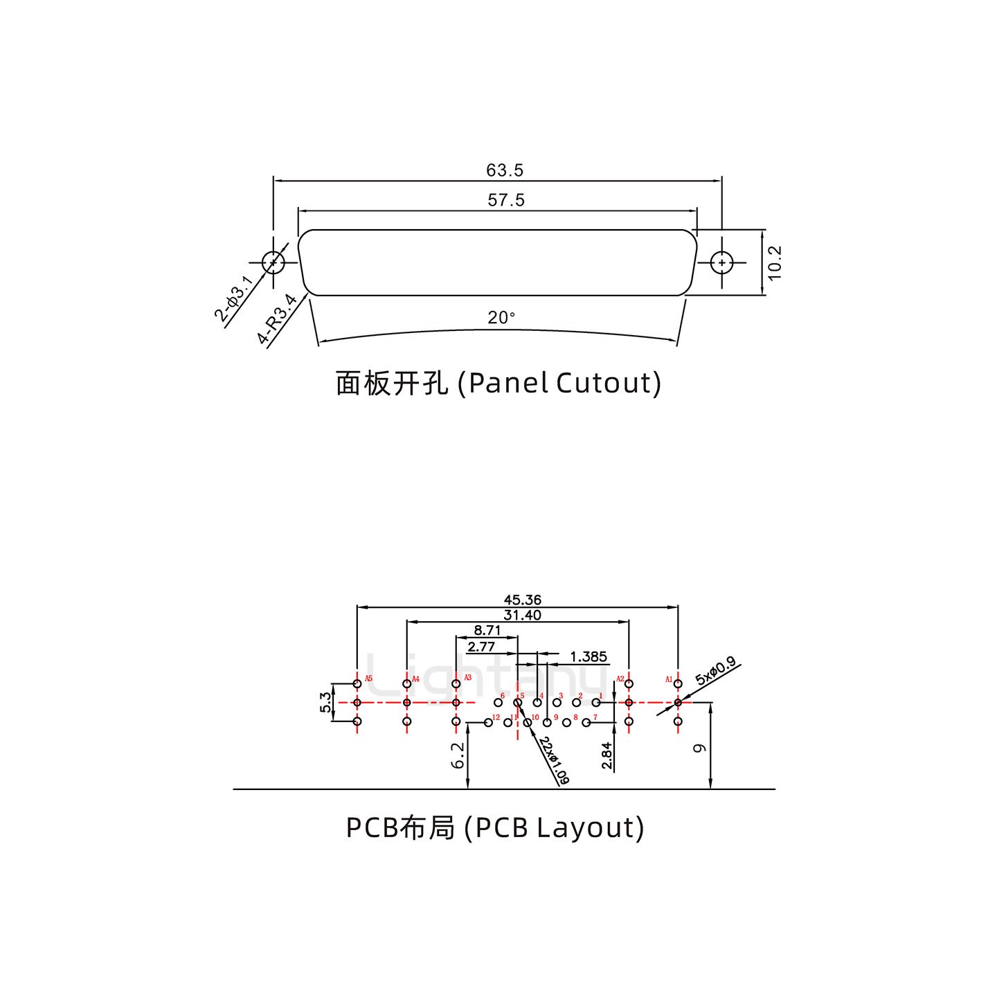 防水17W5母彎插板/鉚支架/鎖螺絲/射頻同軸50歐姆