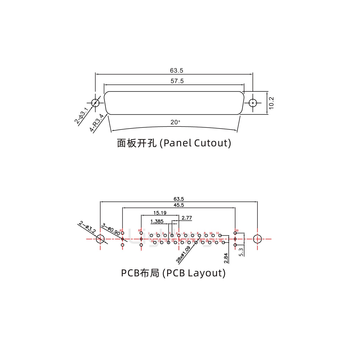 防水25W3公直插板/鉚魚叉/鎖螺絲/射頻同軸50歐姆