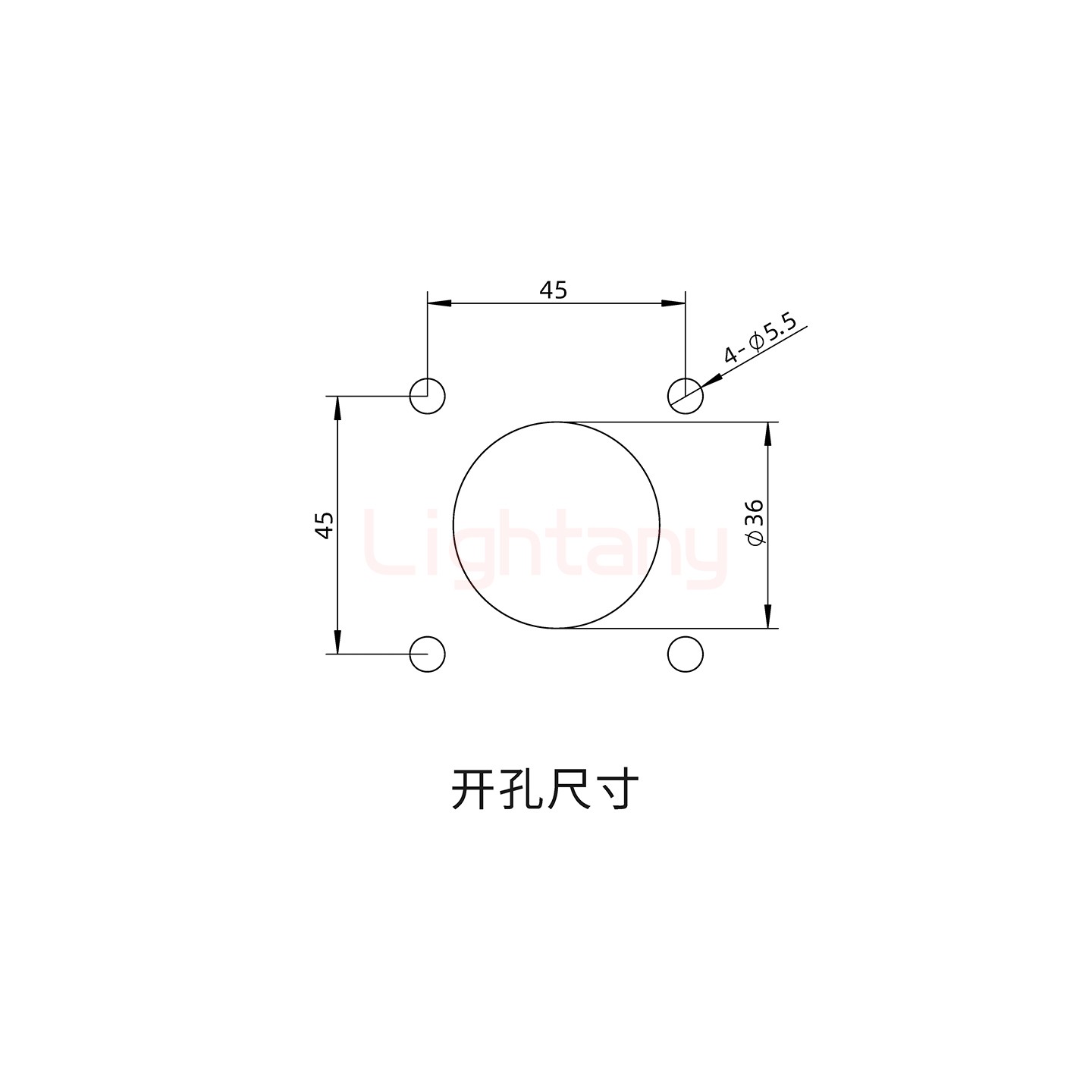 內螺紋穿墻插座 600A 黑色