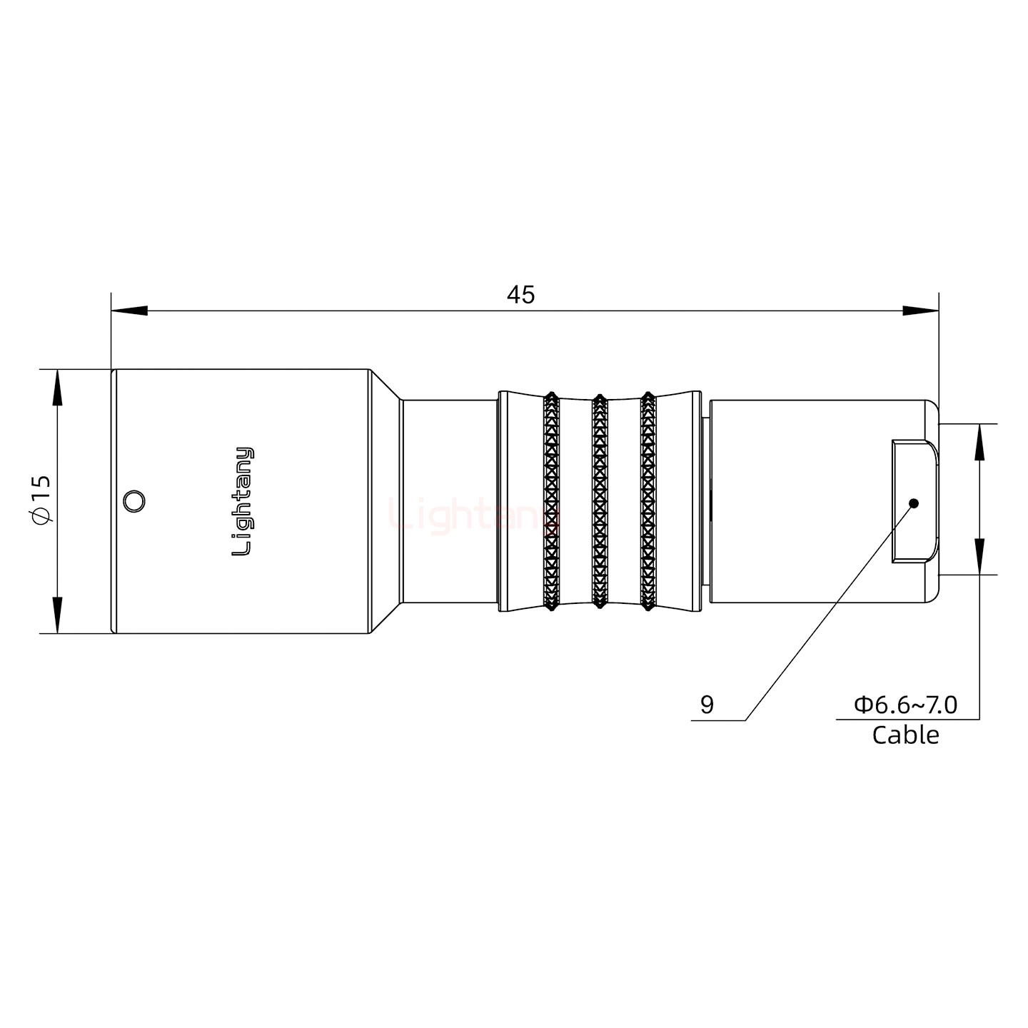 FHG.1K.006.CLAK70推拉自鎖彎式插頭