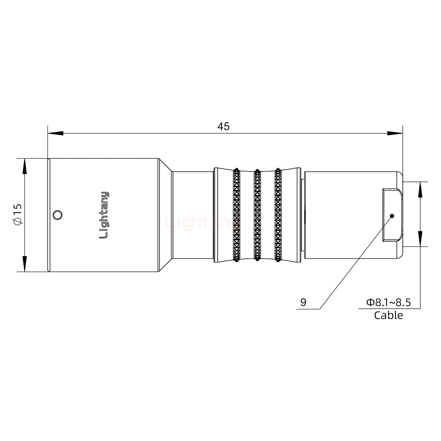 FHG.1K.010.CLAK85推拉自鎖彎式插頭