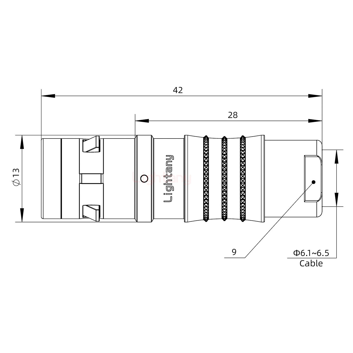 FGG.1K.003.CLAC65Z推拉自鎖帶護套直式插頭