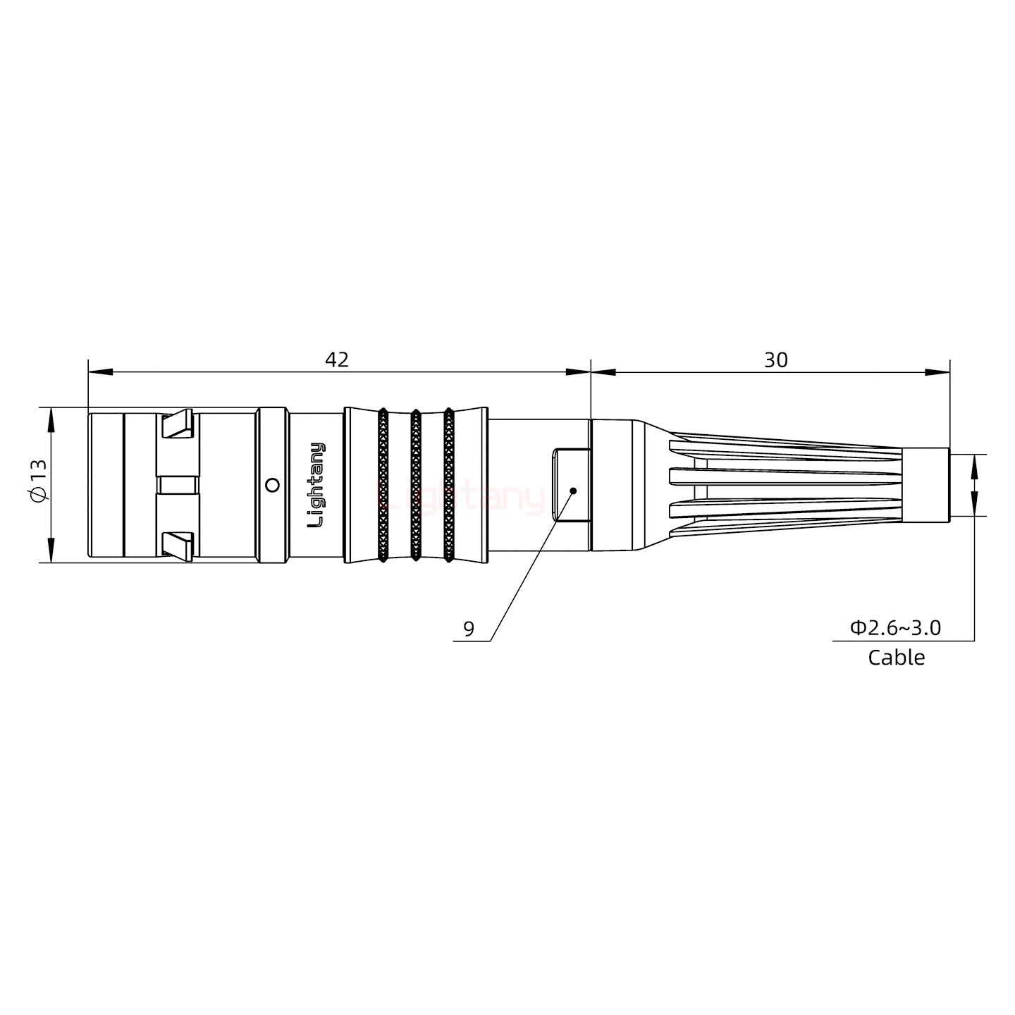 FGG.1K.004.CLAC30Z推拉自鎖帶護套直式插頭