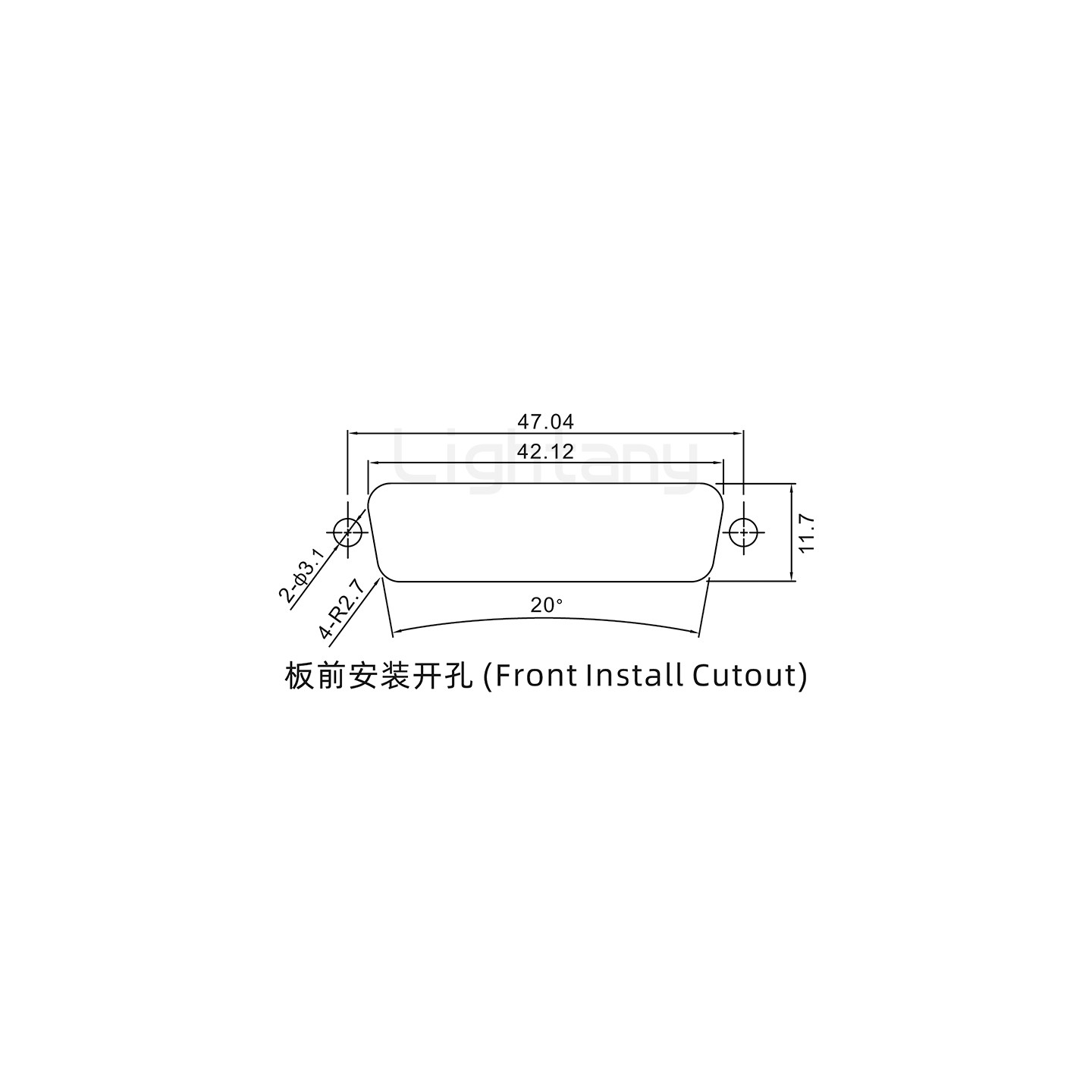 13W3母焊線式/鎖螺絲螺母+防水墊片/大電流40A