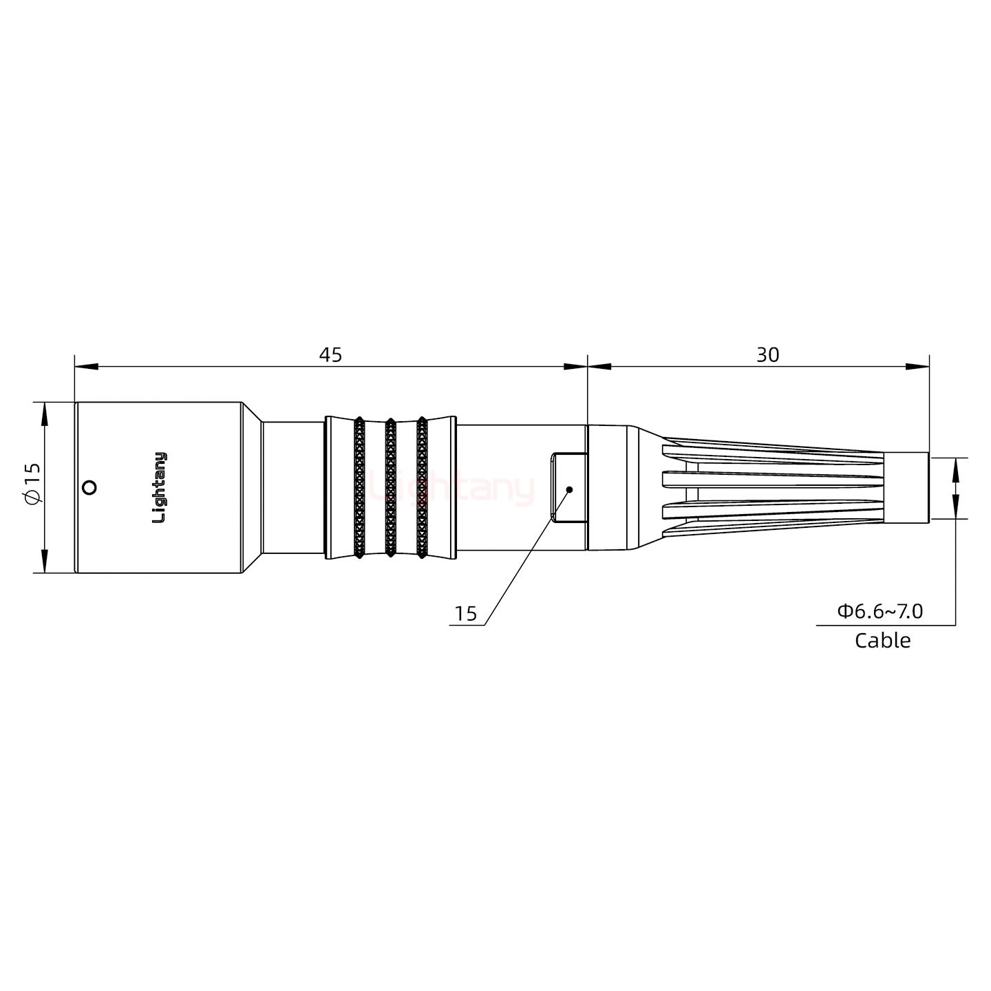 PHG.1K.003.CLAK70Z推拉自鎖帶護套浮動插座